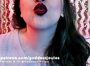 Dark Lipstick on Plexiglass Muah Trigger ASMR with finger flutters, kisses