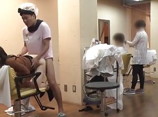 Japanese risky public sex in hair salon Rui Hizuki