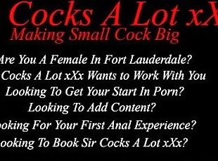Sir Cocks A Lot xXx Male Porn Star Casting Hiring Jobs Female Fort Lauderdale Miami South Florida