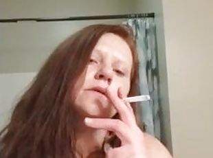 All natural red head smoking/smoking fetish