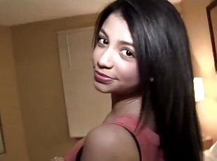 Petite beauty Veronice Rodriguez sucking and fucking hard