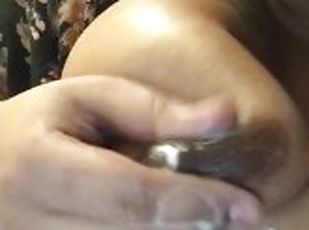 Biggest nipples squirting with milk! Close up.