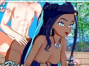 Nessa gets fucked doggystyle and filled with cum (Pokemon Hentai)