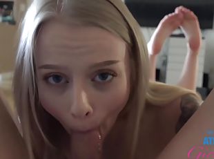 røv, anal, fødder, synsvinkel, blond, fetish, hvid, tatovering