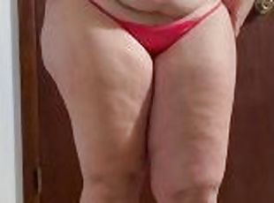 Chubby MILF Tiny Bikini