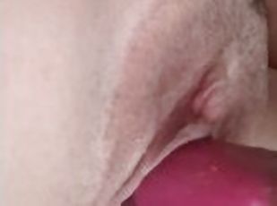 MILF Close up pussy, playing with myself with my vibrating dildo ????