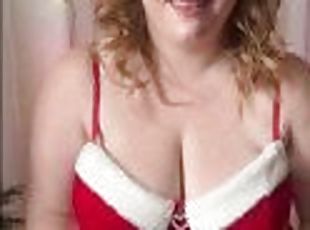 gros-nichons, amateur, milf, belle-femme-ronde, joufflue, rousse, seins, noël, réalité