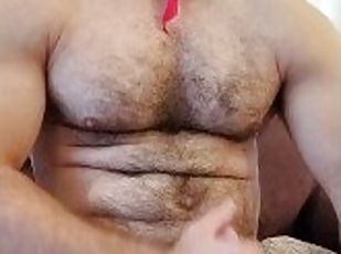 papa, poilue, masturbation, mature, ejaculation-sur-le-corps, ejaculation, solo, pappounet, musclé, ours