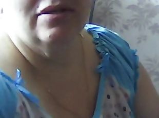 Bbw granny show her big boobs in bra