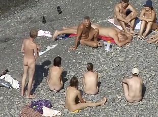 nudisti, vani, kamera, plaža, voajer, napaljeni, prirodno, sakriveno