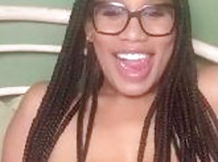 Jenna Foxx Glasses & Braids Pussy Play!