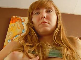 Big ass redhead girl next door Renae - Toys, solo fingering and masturbation
