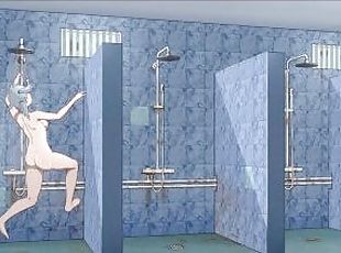 kartoon, hentai, mandi-shower