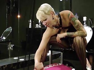 tissende, anal, legetøj, bdsm, strømper, blond, toilet, fetish, latex, bondage