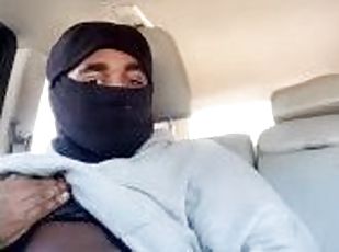 masturbation, public, amateur, ejaculation-sur-le-corps, gay, branlette, black, joufflue, voiture, solo