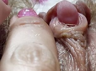 Clitoris, Extrem, Paroasa, Pasarica, Amatori, Fetish, Solo, De aproape