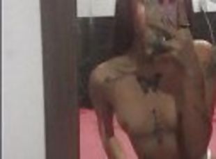 masturbação, amador, adolescente, brasil, sozinho, realidade, tatuagem