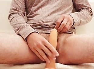 amador, pénis-grande, brinquedo, gay, meias-calças, apertado, dildo, fetiche, sozinho, pénis