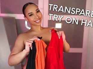 Transparent Clothes Try On Haul  BabygirlHazel