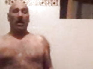 Hairy Turkish dad and his thick cock 