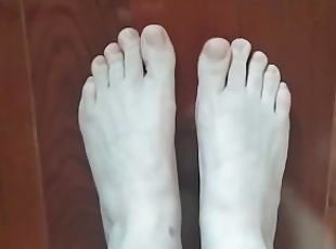 amaterski, međurasno, stopala-feet, fetiš, bijeli, prsti