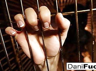 Dani Daniels A Trapped Bitch Inside A Dog Cage