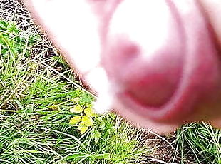 Outdoor Cumshot in Husum2 abspritzen 