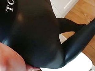 traseiros, meia-calça, maduro, preto, meias, langerie, apertado, fetiche, latex, nylon