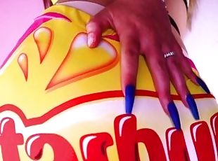 ASMR SCRATCHING LEGGINS ????