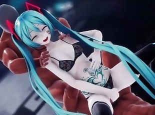 MMD - Tattoo Miku GimmeGimme sex dance [BY-Nella]