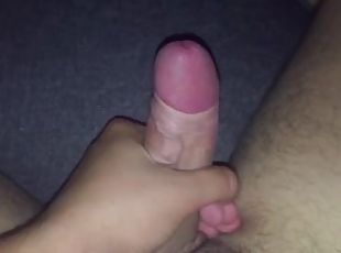 Young man masturbating and moaning loudly