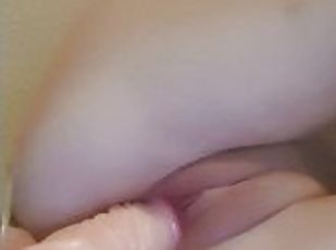 Up close first dp pussy and anal sexy babe