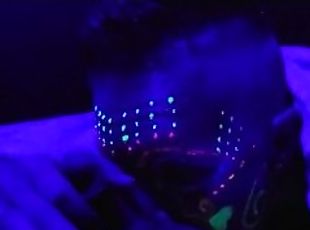 Blacklight blowjob 2