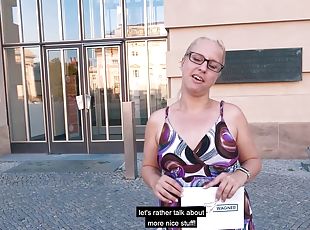 German single girl next door try public blind date and get fucked