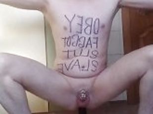 klit, anal, slave, køkken, ridning, dildo