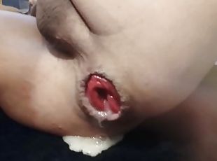 homo, creampie-ejakulasi-di-dalam-vagina-atau-anus-dan-keluarnya-tetesan-sperma, sperma, pelacur-whore