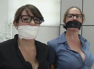 Two Secretaries Tightly Gagged