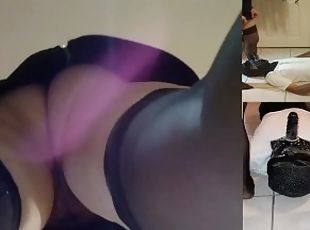 masturbácia, striekanie-squirt, zväzovanie-remeňom, amatérske, hračky, bdsm, otrok, dvojité, pov, jazdenie