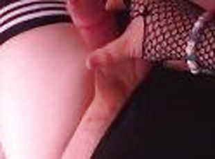 Cute Femboy put his fingers in ass and masturbate