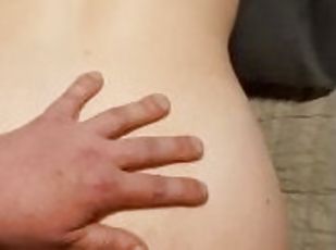 doggy-style, orgazmus, párty, žena, amatérske, milfka, domáce, creampie, pár, pov