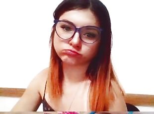 papa, lunettes, masturbation, amateur, ados, rousse, mignonne, petite, fétiche, pappounet