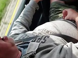 isä, masturbaatio, julkinen, kypsä, mälliotos, gay, auto, runkkaus, pov, mälli