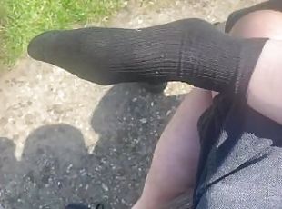 public, amatori, milf, negru, picioare, pov, britanic, fetish, parc