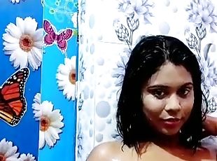 mandi, payu-dara-besar, amateur, gempal, webcam, buah-dada-besar, mandi-shower, solo, rambut-perang