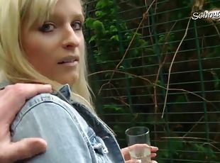 Amateur german blonde wench hot POV sex video