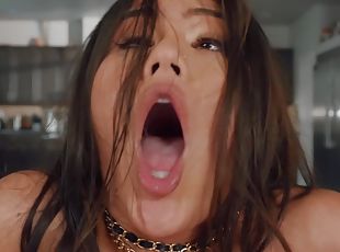 asiático, teta-grande, orgasmo, cona-pussy, babes, chupanços, pénis-grande, hardcore, louca, jovem18