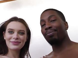 Beautiful Lana Rhoades Has Interracial Threesome