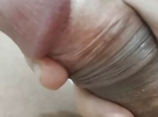 Handjob and cum in closed form