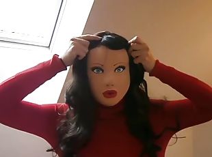 Latex dress dolly