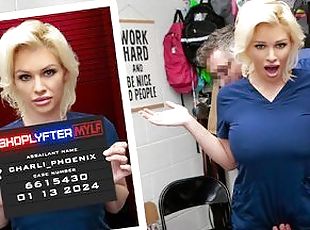 Blonde Nurse Gets Caught Shoplifting Medical Supplies - Shoplyfter MYLF